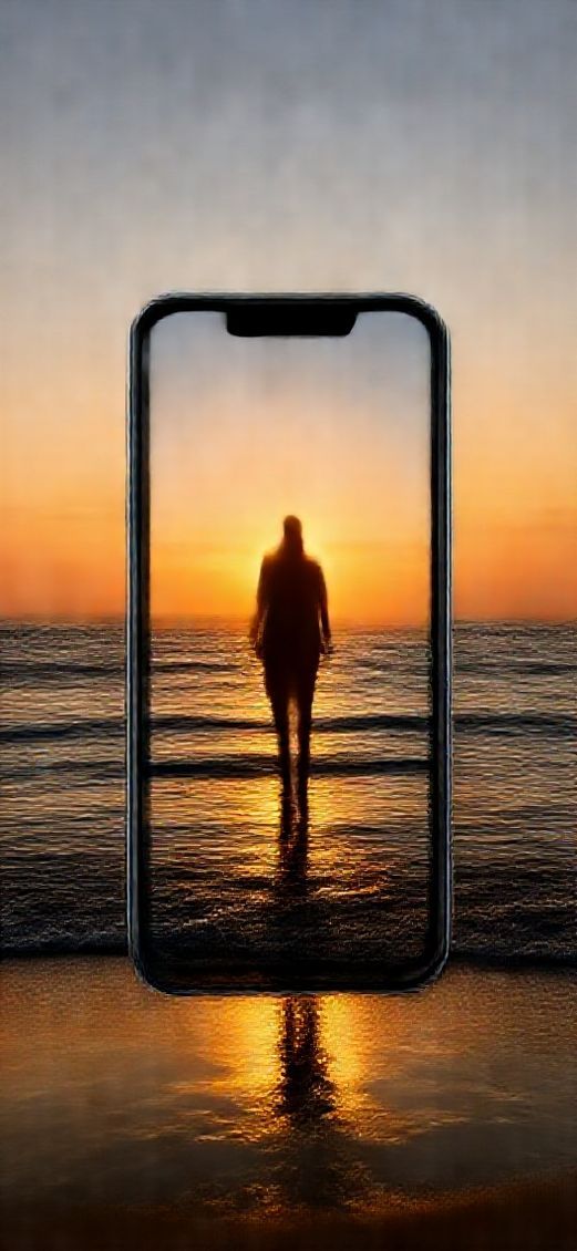 Wild Beach Sunset Golden Hour Silhouette Wallpaper