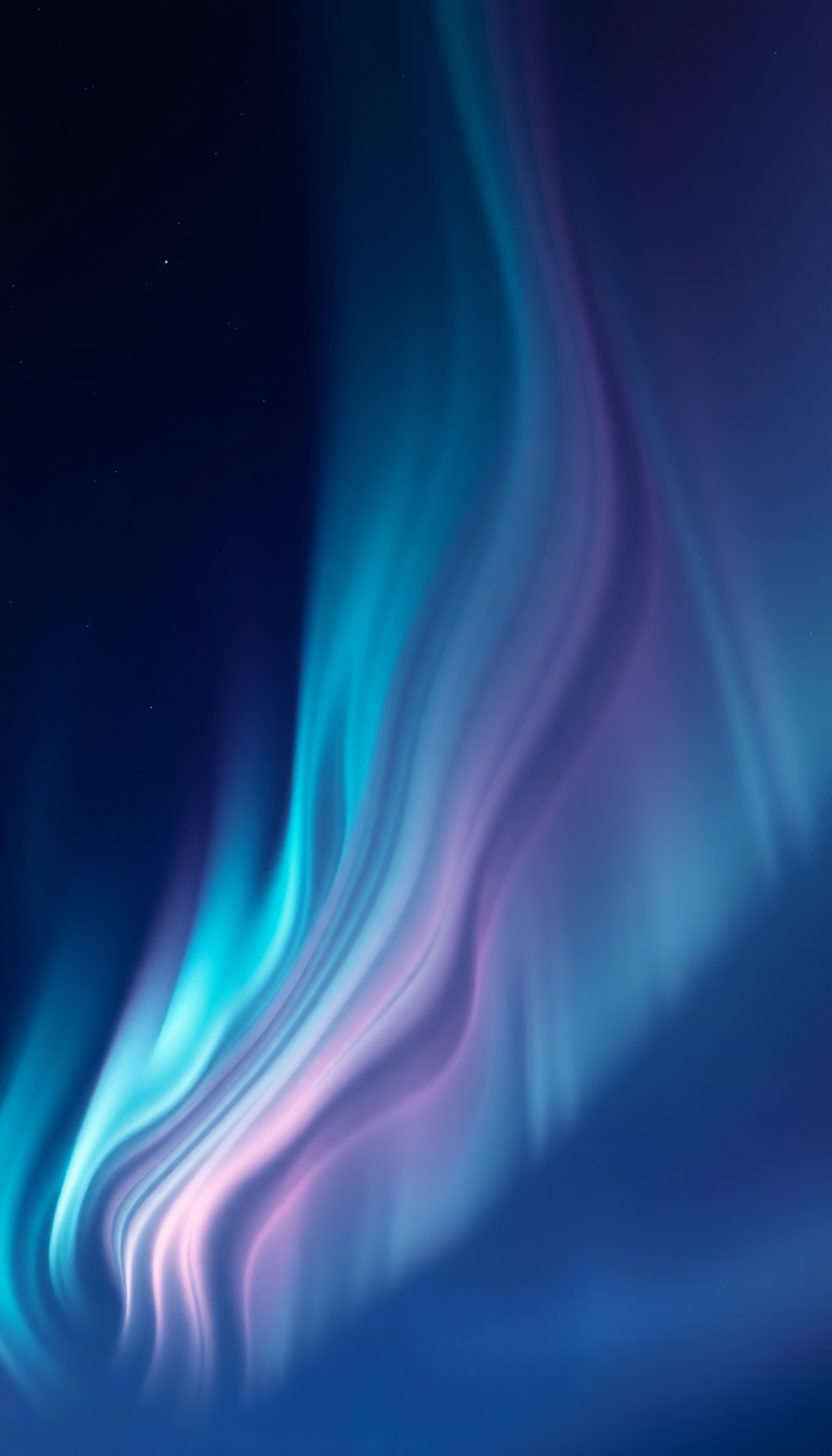 Abstract Gorgeous Northern Lights Abstracted Wallpaper