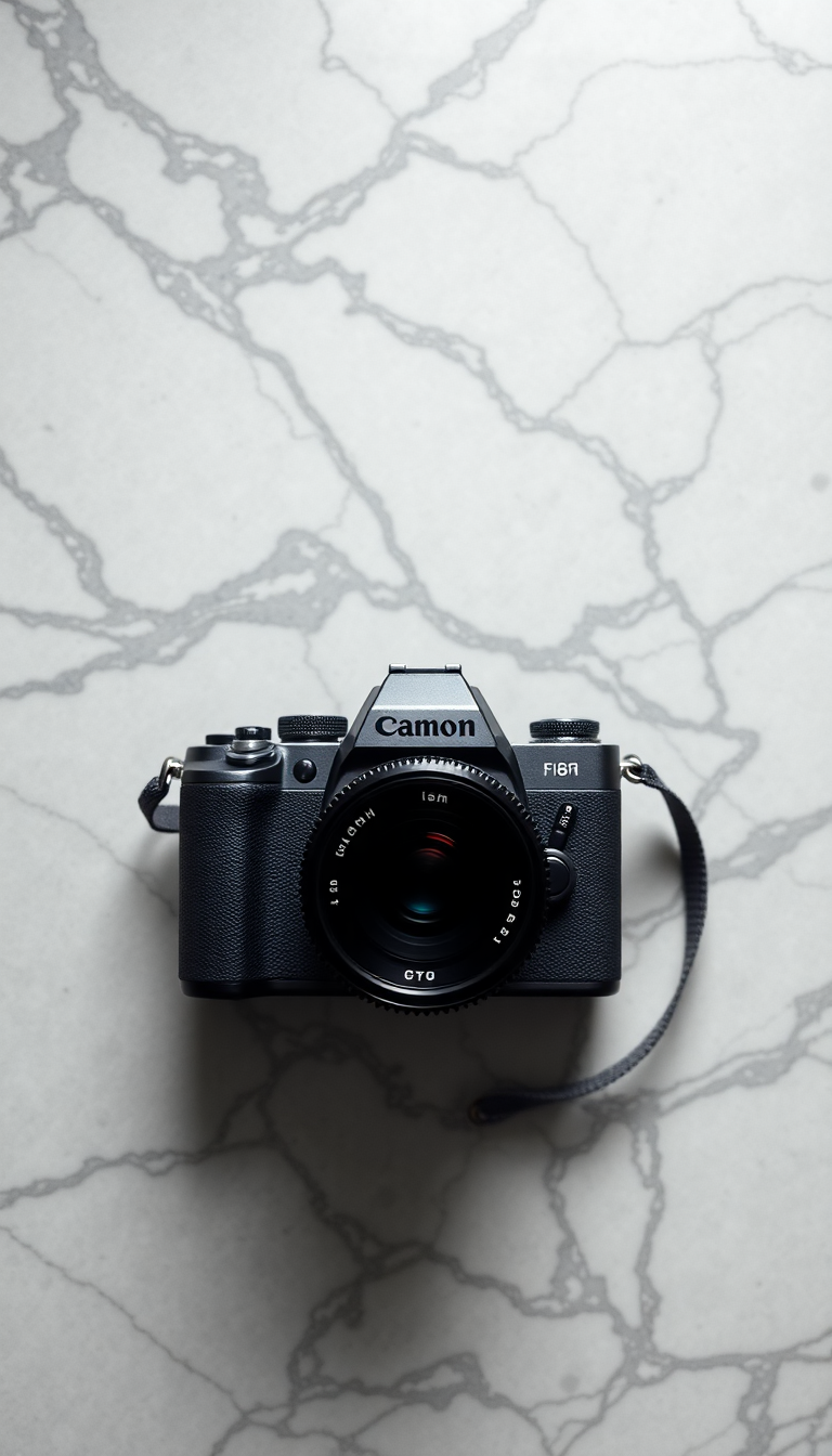 Neon Film Marble Aesthetic Photorealistic Wallpaper