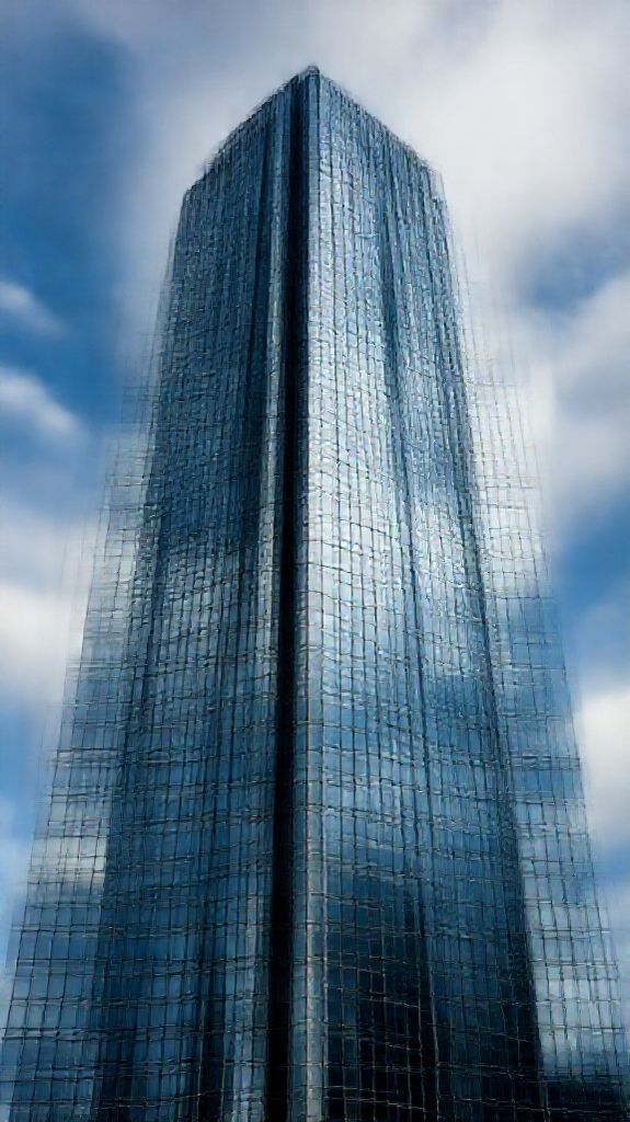 Photorealistic Ultimate Skyscraper Reflections Clouds Wallpaper