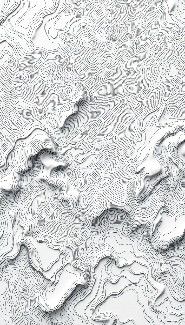 Topographic Lines Flowing Primal HD Wallpaper