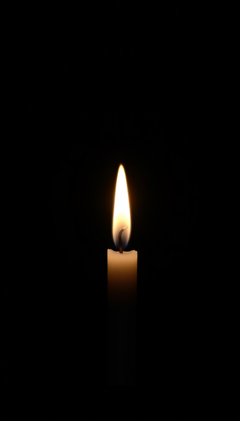 Ultimate Candle Flame In Complete Photorealistic Wallpaper