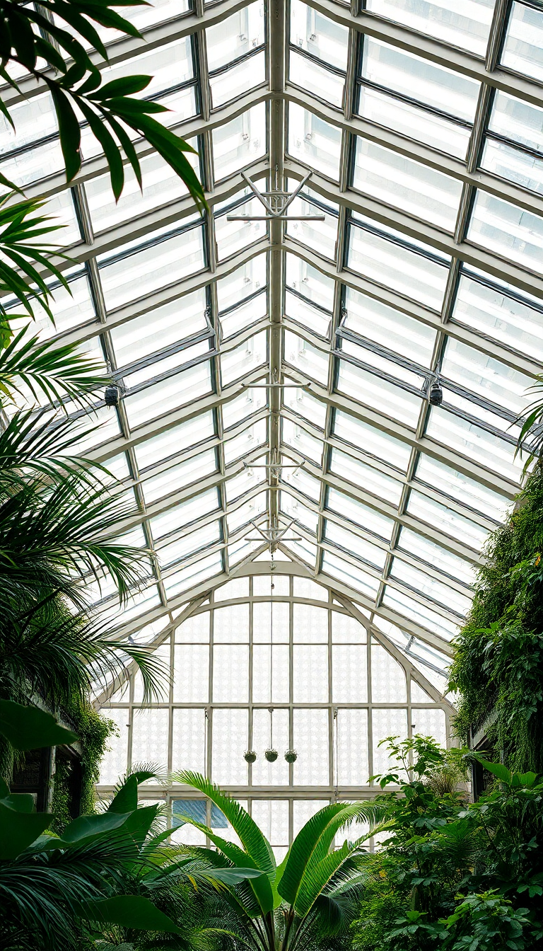 Greenhouse Interior Botanical Romantic HD Wallpaper