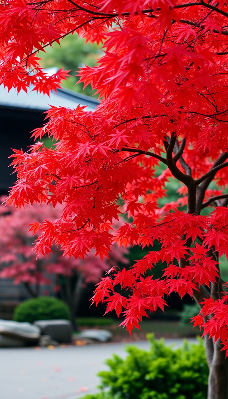 Nature Charming Japanese Maple Tree Wallpaper