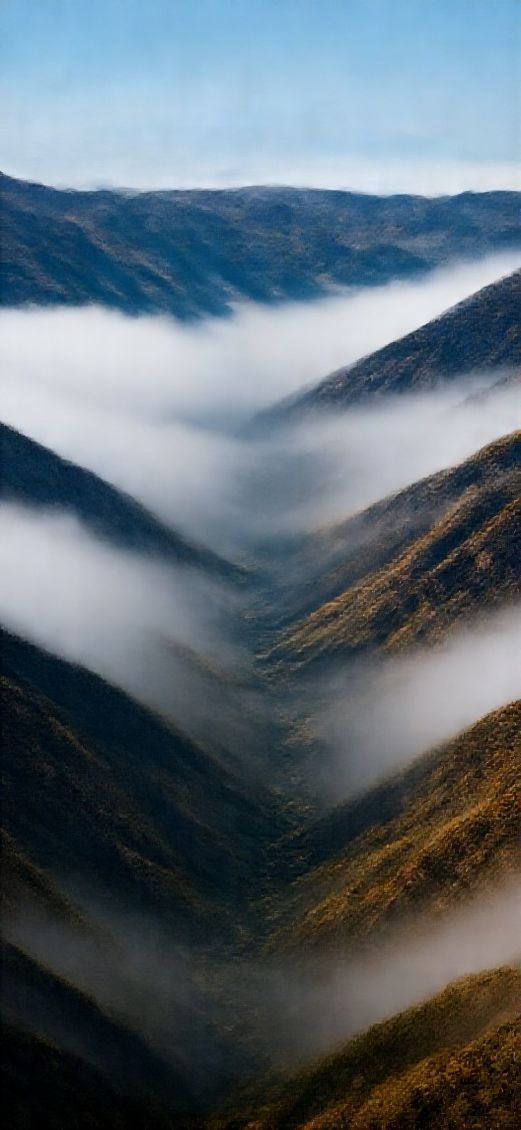 Exquisite Rolling Over Mountains Valley Photorealistic Wallpaper