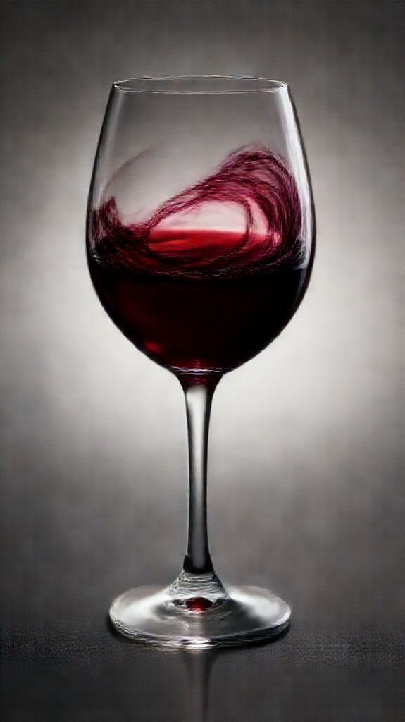 Photorealistic Crisp Glass Swirl Burgundy Wallpaper