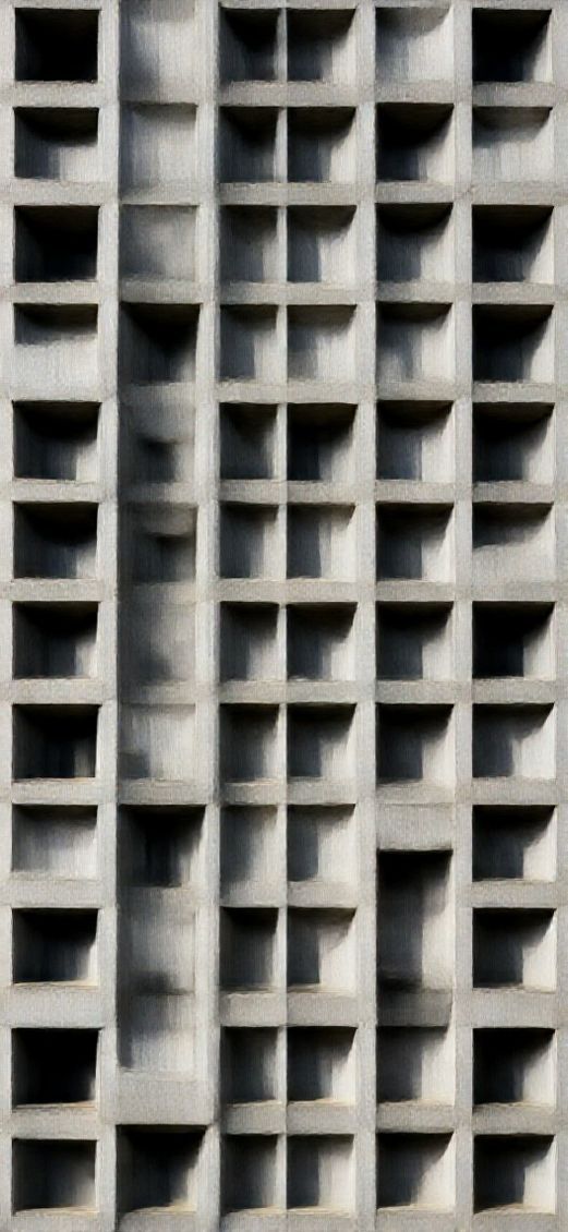 Romantic Glossy Brutalist Architecture Concrete Wallpaper