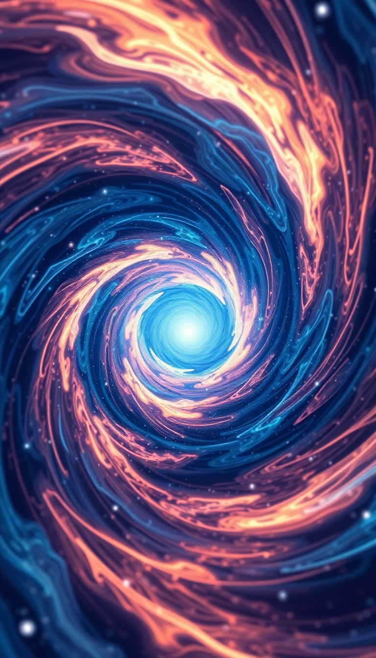 Wormhole Portal Swirling Energy Gateway Digital art Ultra HD Wallpaper