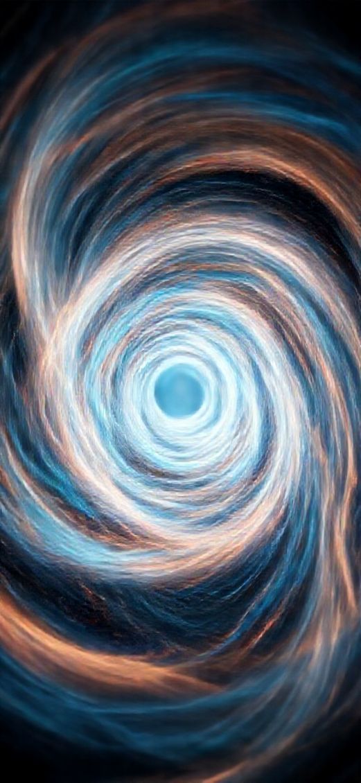 Space Iridescent Wormhole Portal Swirling Wallpaper