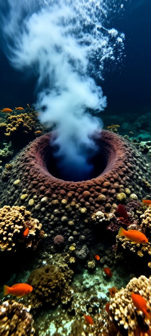Nature Supreme Underwater Volcano Vents Wallpaper