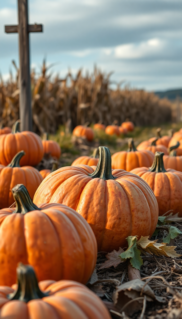 Autumn Harvest Pumpkins Fierce HD Wallpaper