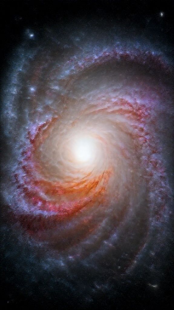 Colliding Galaxies Creating Abstract Standard Wallpaper