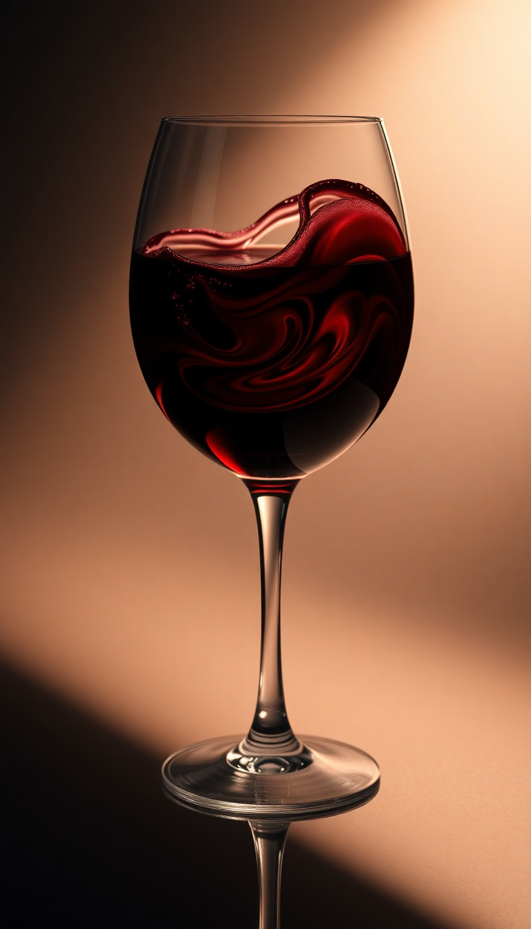 Supreme Soft Wine Glass Swirl Wallpaper
