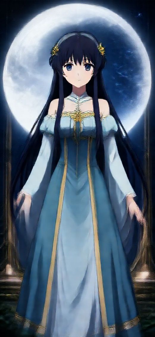 Moonlit Shrine Maiden Anime Mystical Anime HD Wallpaper