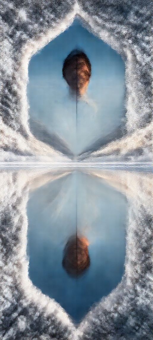 Salt Flats Mirror Reflection Perfect Symmetry Photorealistic Max Wallpaper