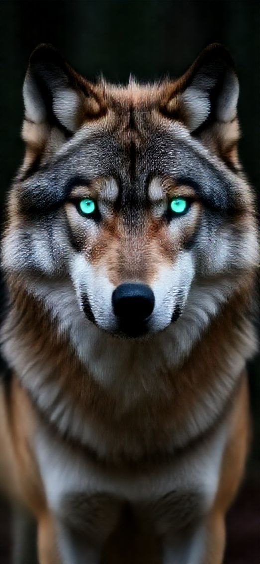 Soft Timeless Wolf Eyes Glowing Wallpaper