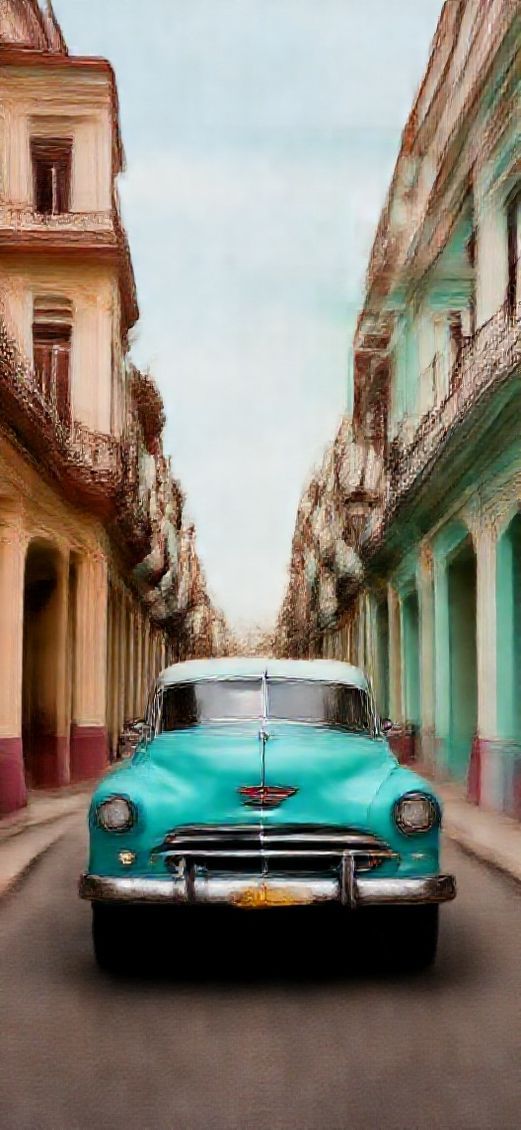 Photorealistic Rich Havana Classic Cars Wallpaper