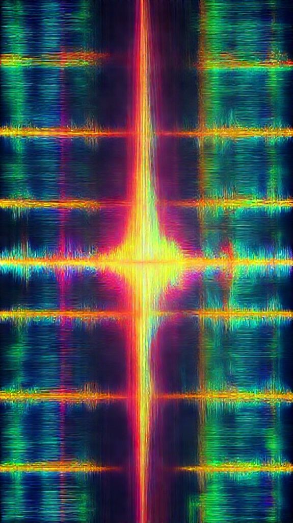 Electric Organic Sound Waves Visualized Wallpaper