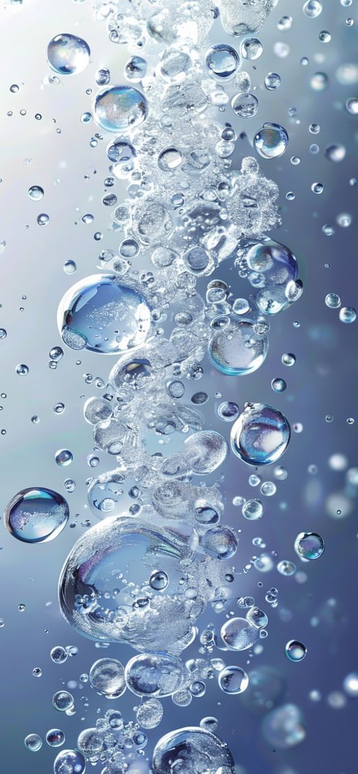 Photorealistic Frozen Texture Frozen Bubbles Wallpaper