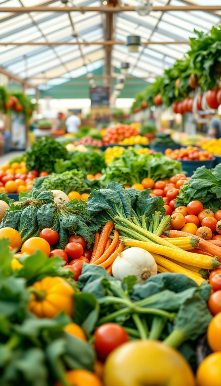 Aesthetic Majestic Farmers Market Produce Wallpaper