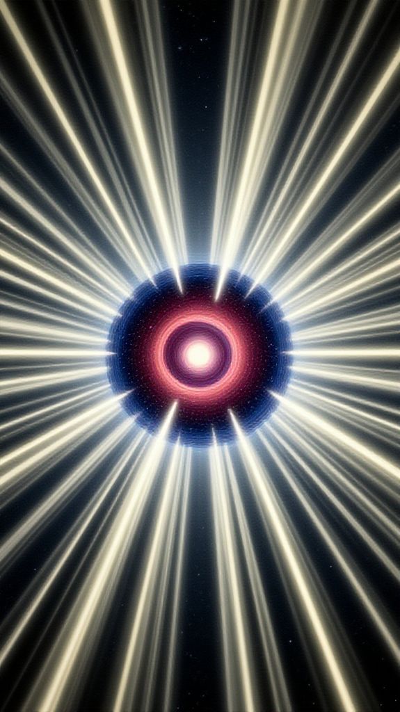 Wild Pulsar Emitting Light Digital art Wallpaper