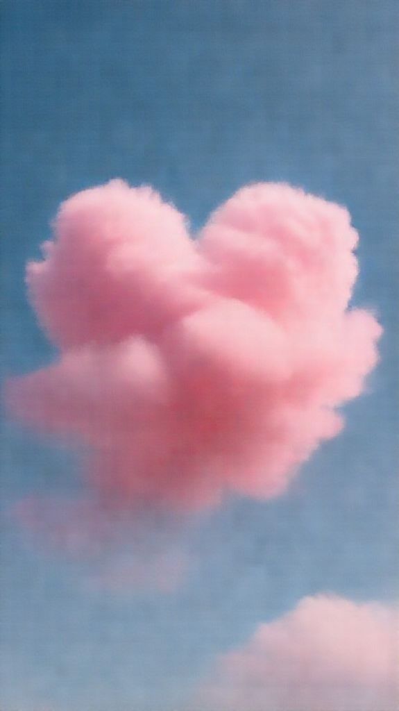 Aesthetic Sleek Pink Cloud Cotton Wallpaper