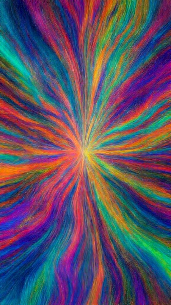 Generative Art Flowing Particles Stream Colorful Digital art Mini Wallpaper