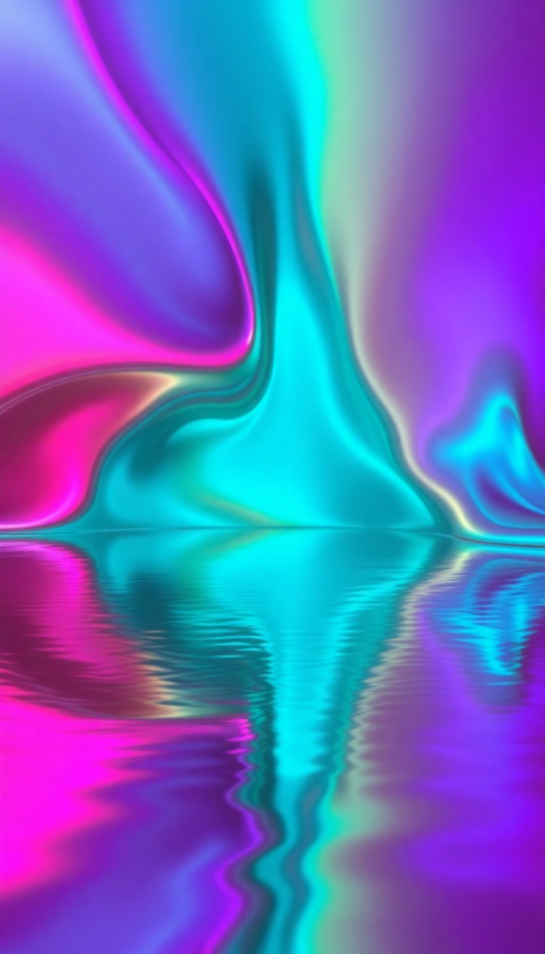 Abstract Ultimate Liquid Chrome Morphing Wallpaper
