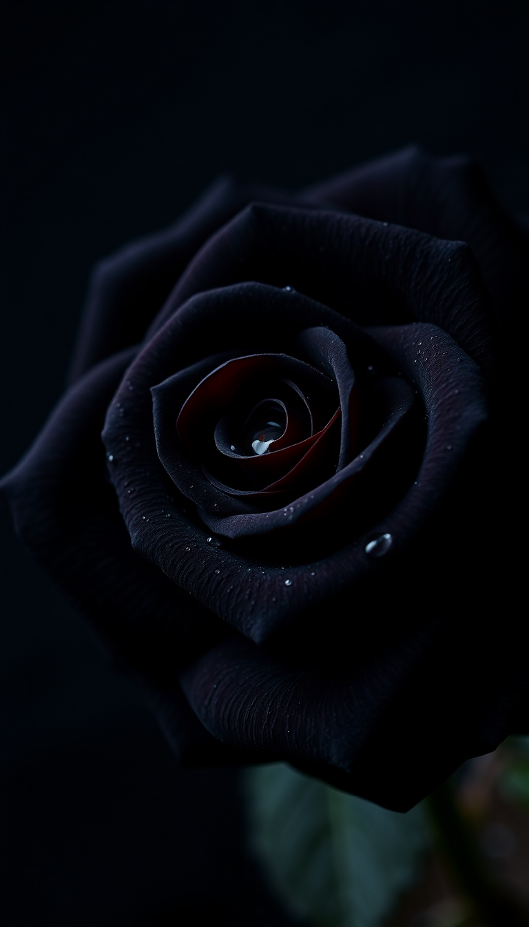 Black Rose With Breathtaking HD Wallpaper