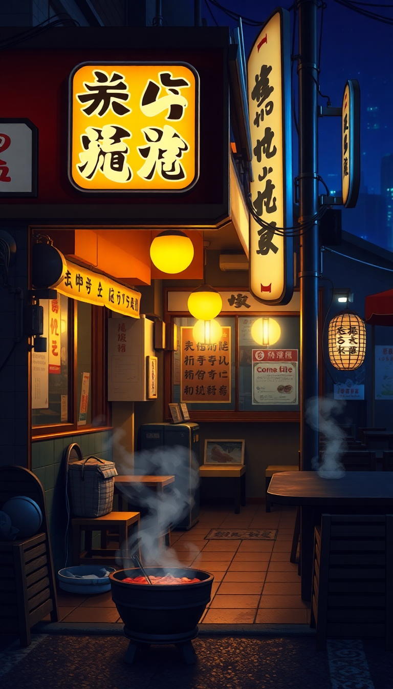 Cozy Ramen Shop Frozen HD Wallpaper