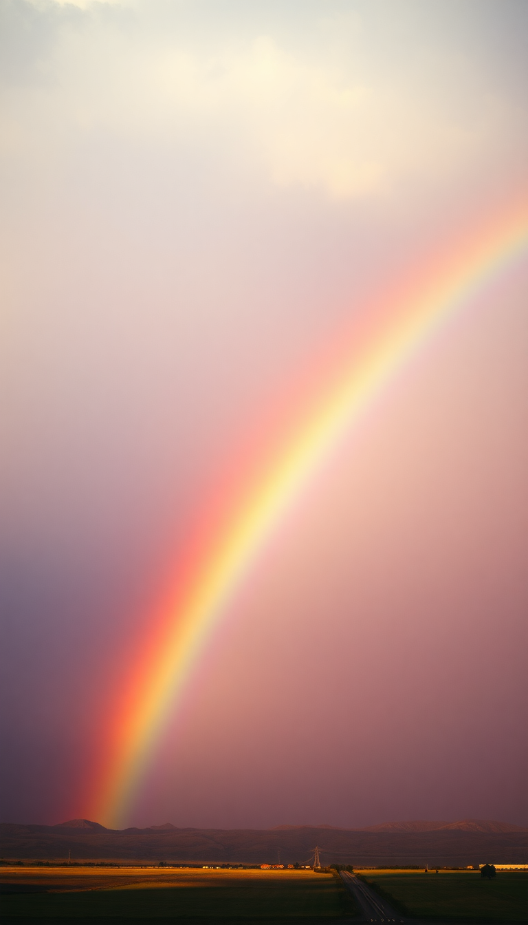 Rainbow After Storm Grand HD Wallpaper