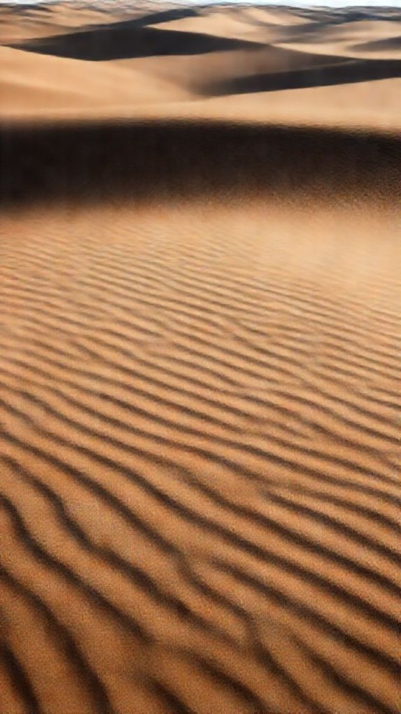 Crisp Dune Ripples Wind Patterns Photorealistic Wallpaper