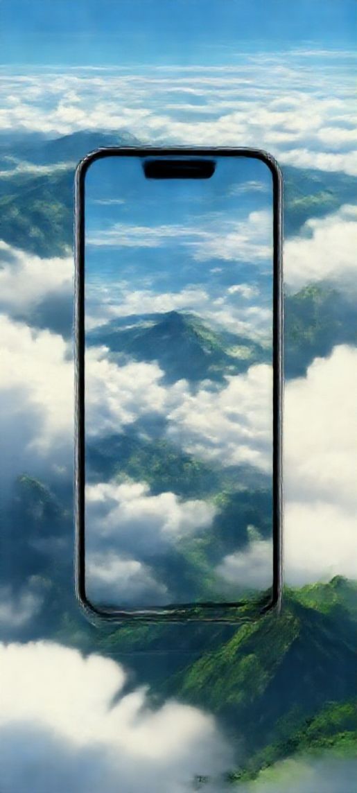 Cloud Sea Above Mountains Anime Landscape Anime Plus Wallpaper