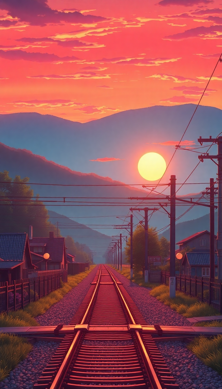 Sonic Dazzling Train Crossing Rural Wallpaper