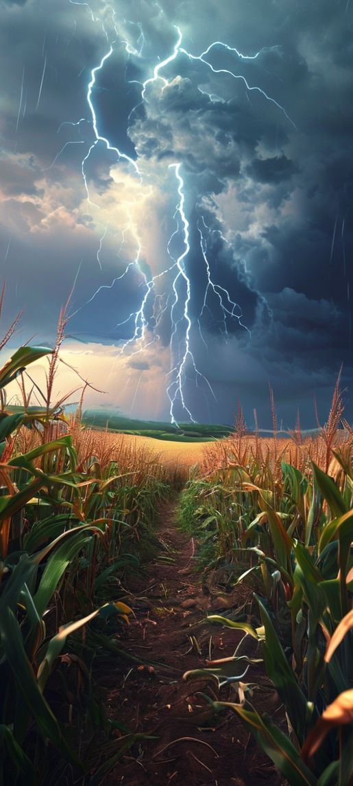 Nature Supreme Summer Thunderstorm Lightning Wallpaper