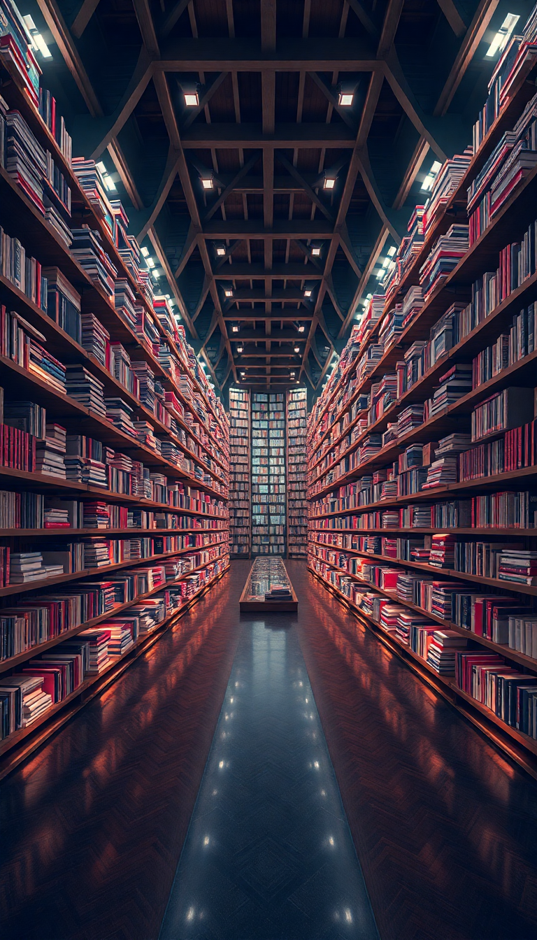 Digital art Rich Library Impossible Architecture Wallpaper