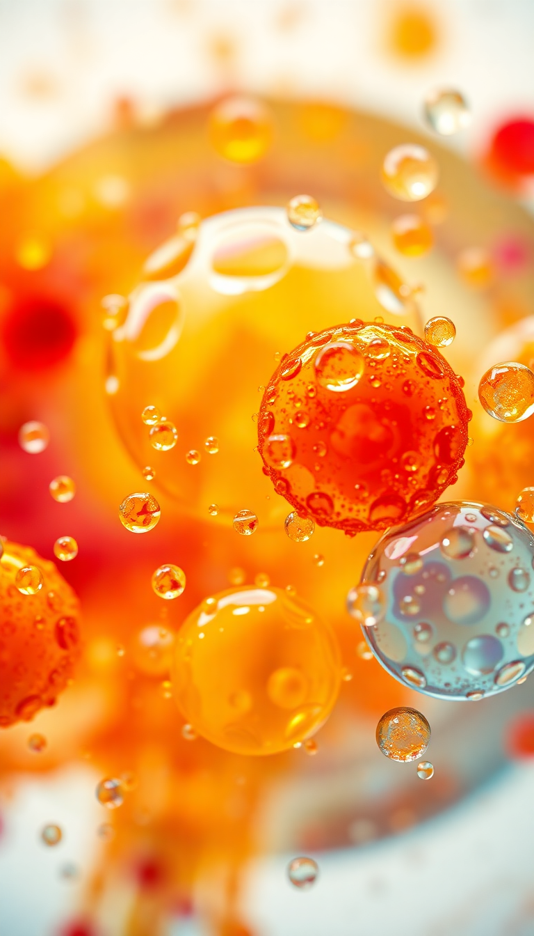 Macro Abstract Cells Colorful Abstract Prime Wallpaper