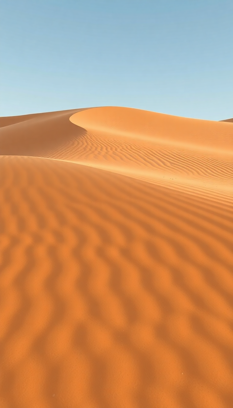 Luminous Patterns Wind Ripples Dune Photorealistic Wallpaper