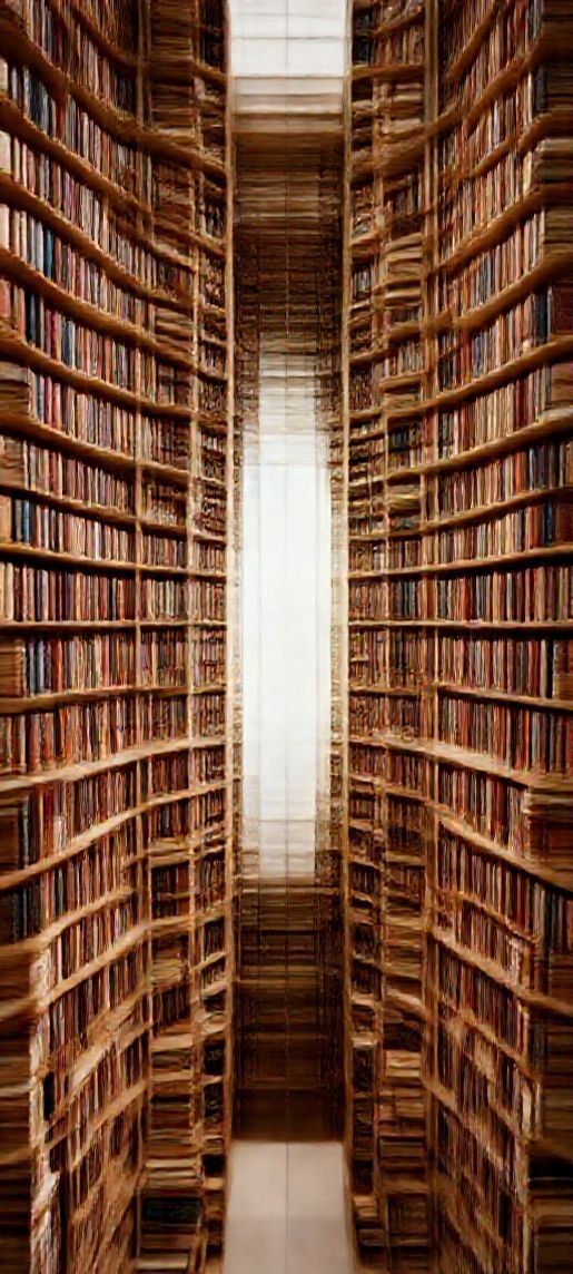 Opulent Midnight Infinite Library Impossible Wallpaper