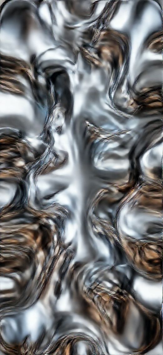 Liquid Chrome Morphing Futuristic Compact Wallpaper