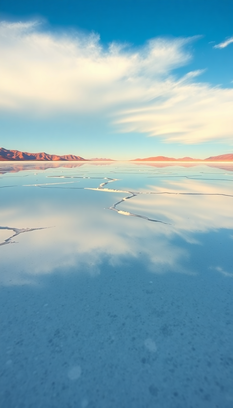 Salt Flats Mirror Striking HD Wallpaper