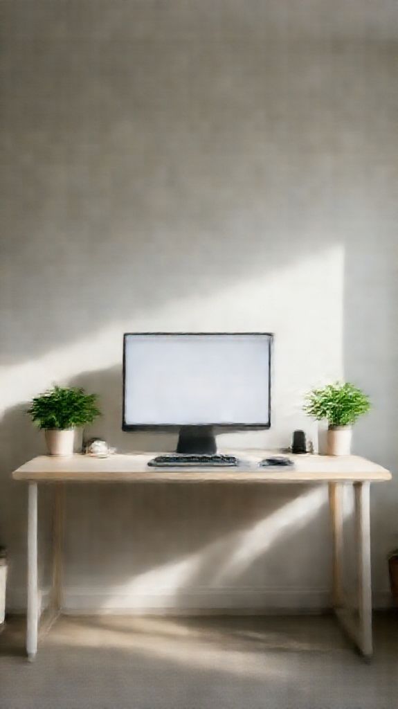 Brilliant Minimalist Setup Morning Photorealistic Wallpaper