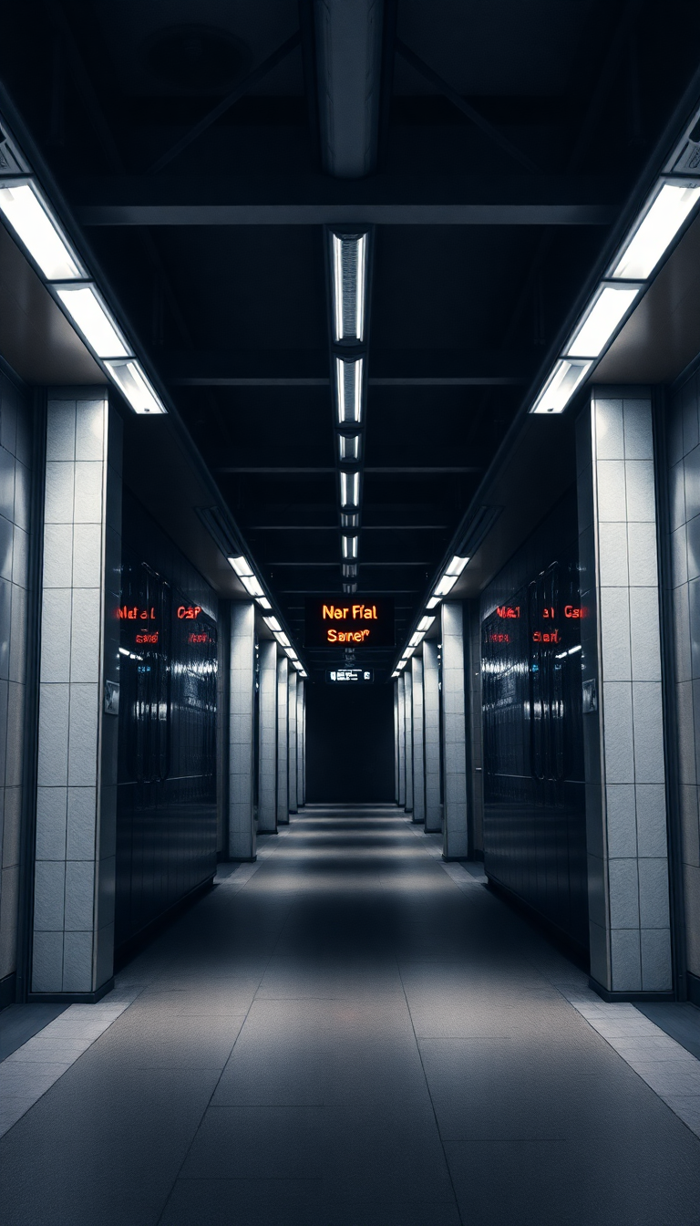 Golden Station 3am Fluorescent Lights Wallpaper