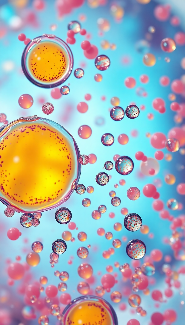 Oil And Water Macro Abstract Cells Aesthetic Plus Wallpaper
