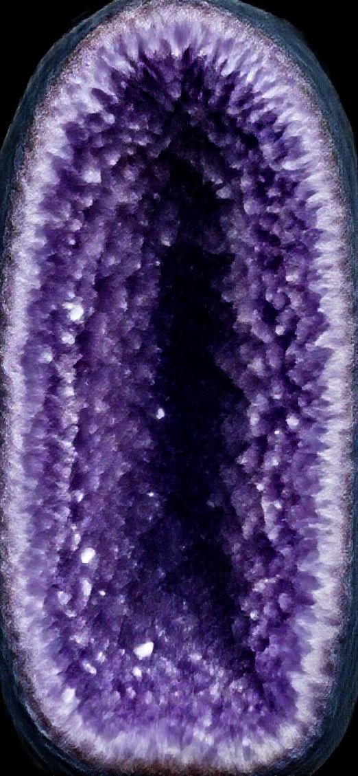 Beautiful Oceanic Geode Crystal Interior Wallpaper