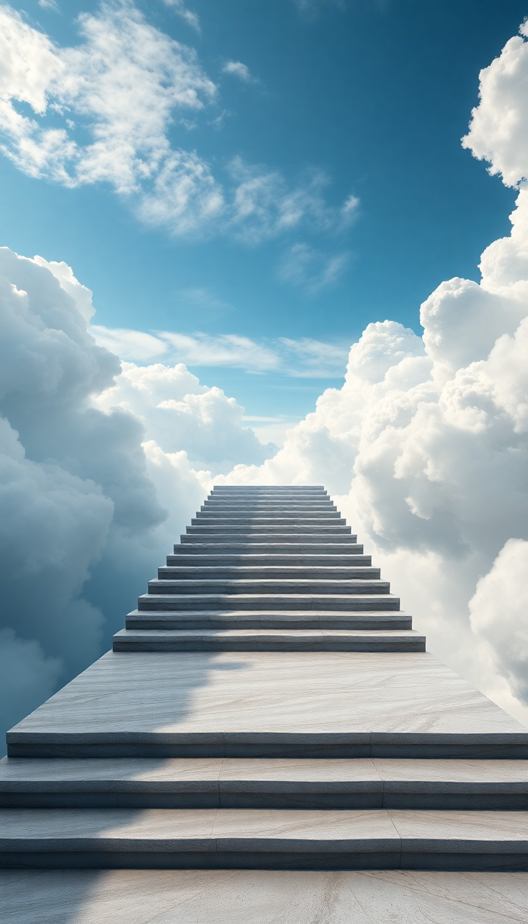 Enchanting Silky Stairs To Nowhere Wallpaper