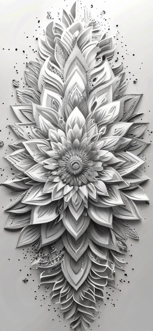 Dramatic Top Patterns Intricate Mandala Minimalist Wallpaper