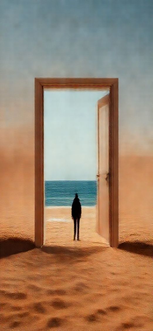 Crisp Standing Alone In Desert Digital art Wallpaper