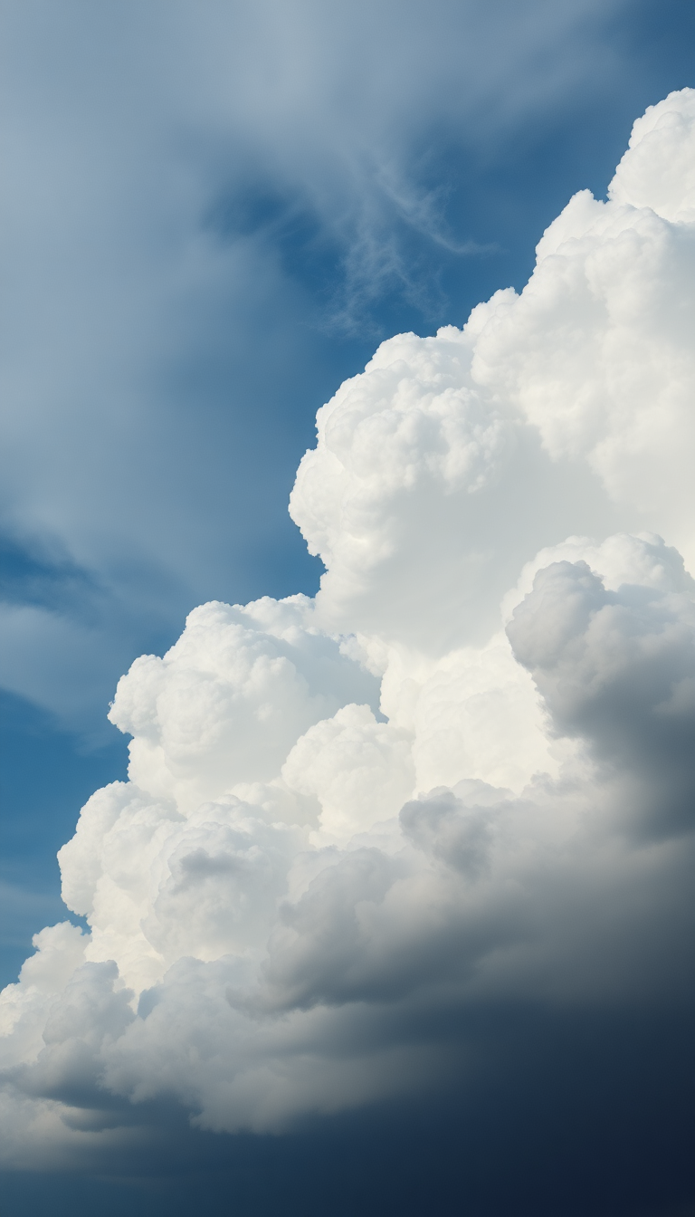 Hazy Lush Mammatus Clouds Dramatic Wallpaper