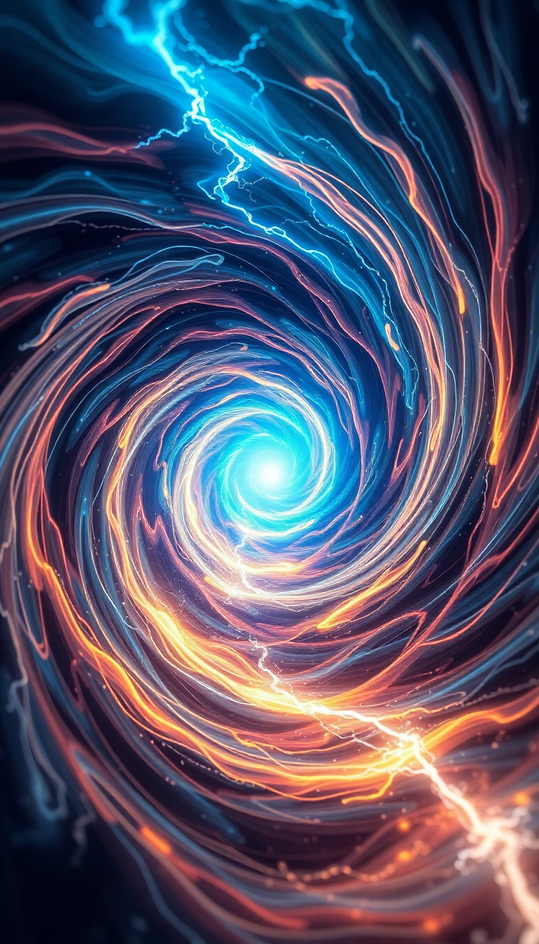Cool Gateway Energy Swirling Portal Digital art Wallpaper
